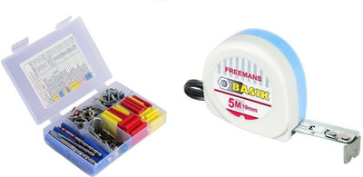 

sturdy Sturdy Do It Yourself Kit-For Handyman Diy Kit-297 Pcs. +Freemans Measuring Tape-BASIK- 5mtr.-19 mm Tape … Double(Pack of 2), Multicolor