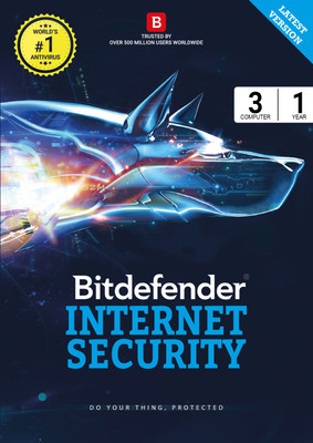 Bitdefender Internet Security 3 User 1 Year(Voucher)