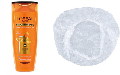 

L'Oreal Smooth Intense Smoothing Shampoo (175ml) With Shower Cap(175 ml)