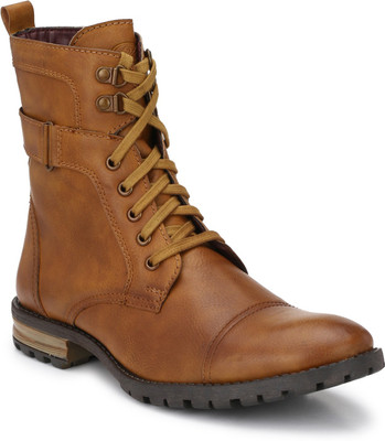

Delize Leather Hekking And Tracking Boots For Men(Tan