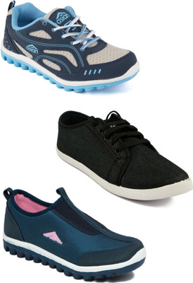 

Asian Women Casual & Running Shoes Combo Pack of 3 Casuals For Women(Multicolor
