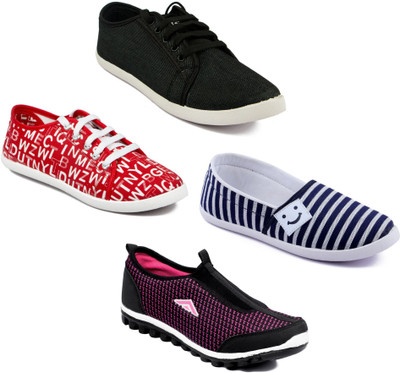 

Asian Women Casual & Running Shoes Combo Pack of 4 Casuals For Women(Multicolor