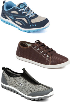 

Asian Women Casual & Running Shoes Combo Pack of 3 Casuals For Women(Multicolor