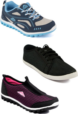 

Asian Women Casual & Running Shoes Combo Pack of 3 Casuals For Women(Multicolor
