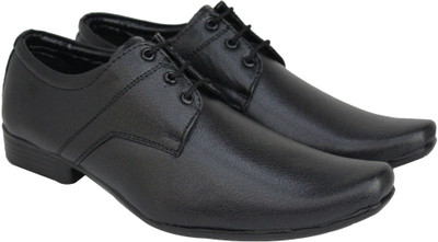 Footsteps Men formal shoes Lace Up For Men(Black