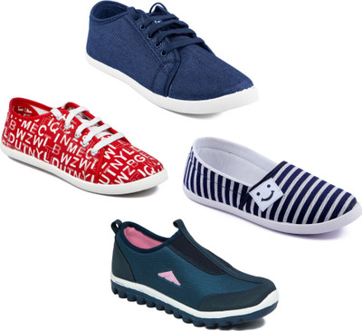 

Asian Women Casual & Running Shoes Combo Pack of 4 Casuals For Women(Multicolor