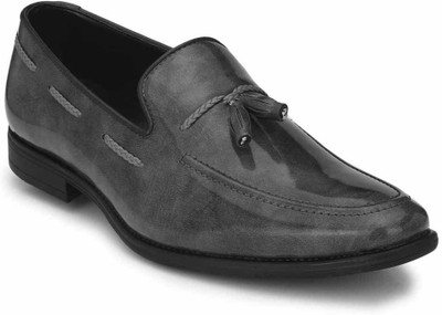 

Levanse Slip On For Men(Grey, Glossy grey