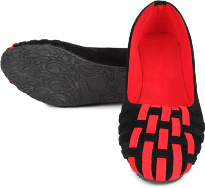 

CUTE FEET Cute Feet Black Velvet Bellys Bellies For Women(Black