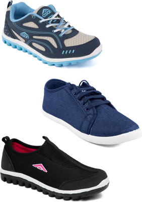 

Asian Women Casual & Running Shoes Combo Pack of 3 Casuals For Women(Multicolor