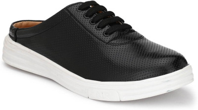 Big Fox Trendy Summer Slip On Sneakers For Men(Black