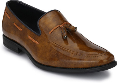 

Levanse Slip On For Men(Brown, Glossy tan