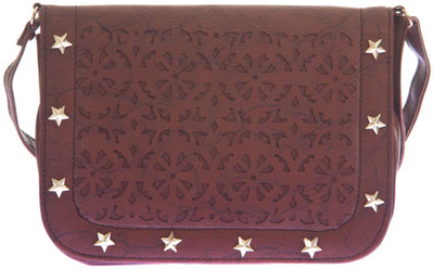

Aliado Women Casual Brown Leatherette Sling Bag