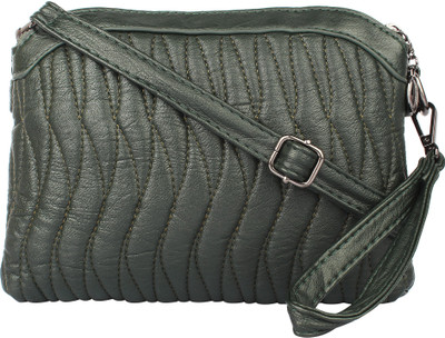 

Indian Fashion Women Formal Green PU Sling Bag
