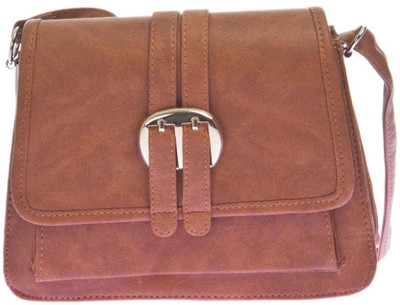 

Aliado Women Casual Brown Leatherette Sling Bag