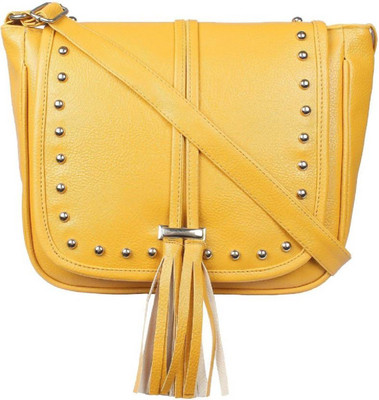 

amazingcollection Girls Casual Yellow Rexine Sling Bag