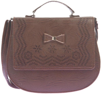 

Aliado Women Casual Brown Leatherette Sling Bag