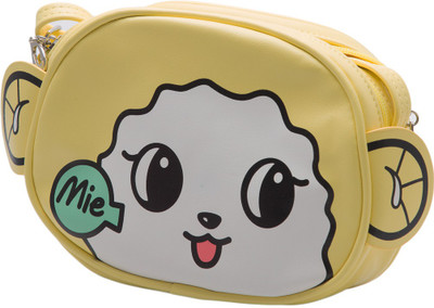 

Kidofash Boys & Girls Casual Yellow PU Sling Bag