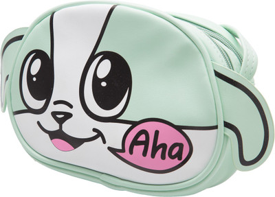 

Kidofash Boys & Girls Casual Green PU Sling Bag