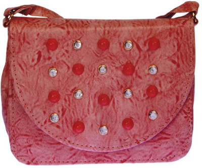 

Aliado Women Casual Pink Leatherette Sling Bag