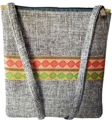 

AUK Girls Casual Grey Jute Sling Bag