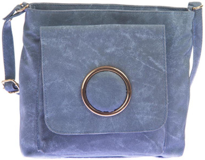 

Aliado Women Casual Blue Leatherette Sling Bag