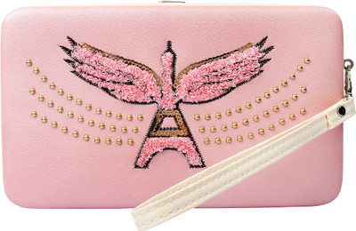 

Indian Fashion Girls Casual Pink PU Clutch