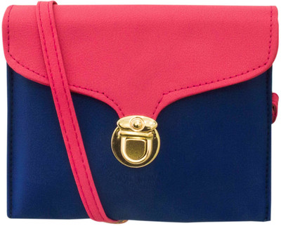 

Heels & Handles Women Casual Blue Leatherette Sling Bag