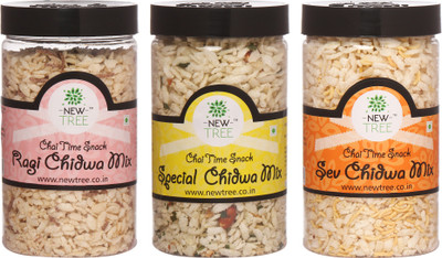 

New Tree Sev Chidwa Mix , Special Chidwa Mix & Raagi Chidwa Mix - Pack Of 3(450 g, Pack of 3)