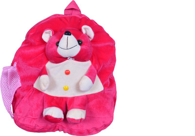 stuffed toy Design Kids Play School Bag for 2 to 8 Years Child School Bag - 20 cm(Pink)