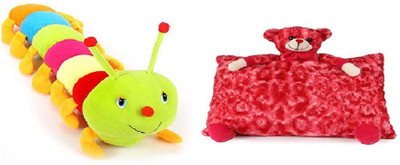 

Tajpur Traders Beautiful Cute Colorful Caterpillar (55 cm) With Teddy pillow Soft Toys - 40 cm(Multicolor)