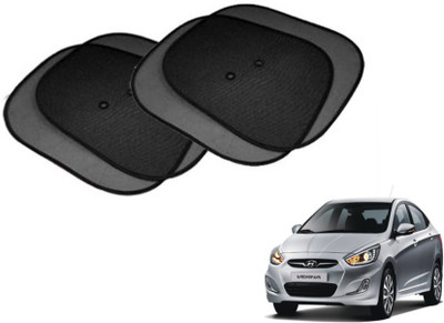 MOCKHE Side Window Sun Shade For Hyundai Fluidic Verna(Black)