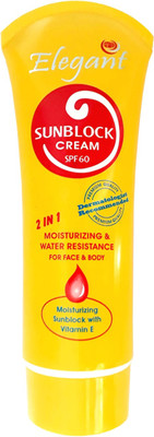 

Elegant Sunblock Cream SPF60 170g - SPF 60 PA+++(170 g)