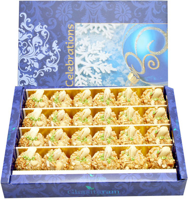 

Ghasitaram Gifts Sugarfree Roasted Kaju Laddoo(800 g, Box)