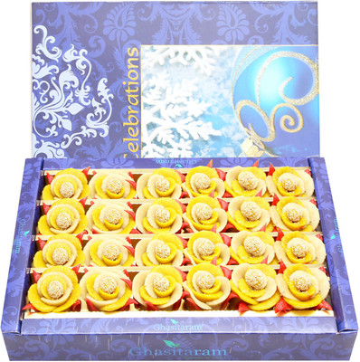 

Ghasitaram Gifts Sugarfree Cashew Flowers(800 g, Box)