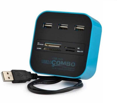 

Blendia USB Hub USB-HUB Combo USB Hub(Blue, Black)