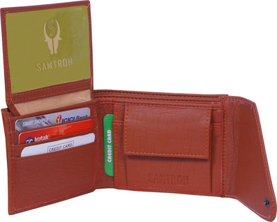 

SAMTROH Men Tan Artificial Leather Wallet(3 Card Slots)