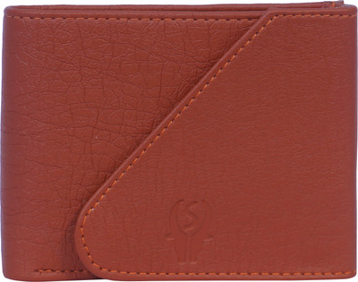 

SAMTROH Men Tan Artificial Leather Money Clip(10 Card Slots)