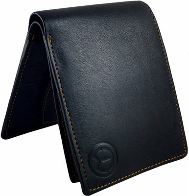 

KnW Men Black Genuine Leather Wallet(3 Card Slots)