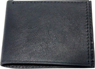 

Nainss Men Black Genuine Leather Wallet(5 Card Slots)