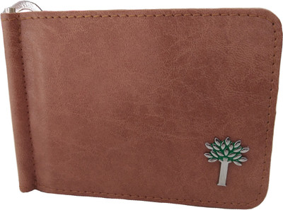 

Justclickfashion Men Tan Artificial Leather Money Clip(6 Card Slots)
