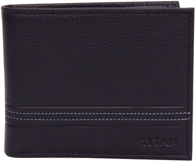 

Titan Men Blue Genuine Leather Wallet(6 Card Slots)