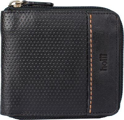 

Holii Men Black Genuine Leather Wallet(8 Card Slots)