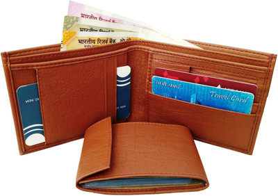 

Wenzest Boys Tan Artificial Leather Wallet(10 Card Slots)