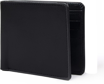

Nainss Men Black Genuine Leather Wallet(5 Card Slots)