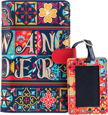 

Chumbak Women Formal Multicolor Fabric Wallet(5 Card Slots), Blue