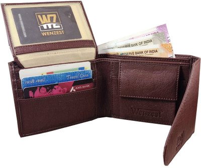 

Wenzest Boys Brown Artificial Leather Wallet(3 Card Slots)