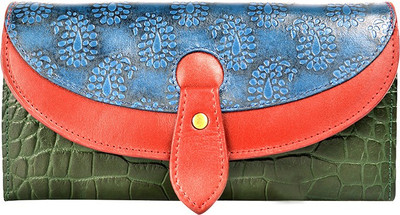 

Holii Women Evening/Party Multicolor Genuine Leather Wallet(4 Card Slots), Green