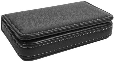 

Worldlookenterprises Men Black Artificial Leather Card Holder(1 Card Slot)