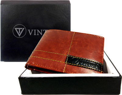 

Vinto Men Tan Artificial Leather Wallet(6 Card Slots)