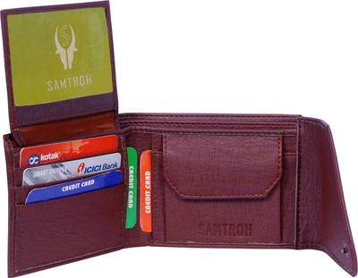 

SAMTROH Men Brown Artificial Leather Wallet(3 Card Slots)